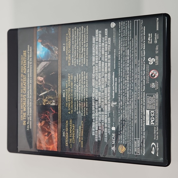 EXTENDED EDITION THE HOBBIT: AN UNEXPECTED JOURNEY 3 Blu Ray set MINT CONDITION - Picture 4 of 15